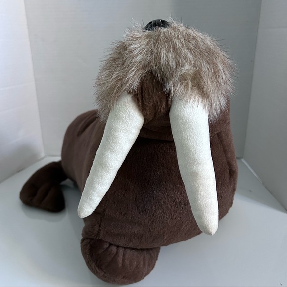 Stuffed Animal House Brown Walrus plush 20” - Picture 3 of 7